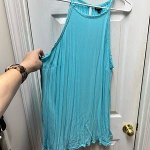 Torrid Size 3 Aqua Halter Top. Never worn or washed. Very Flowy And Great Color